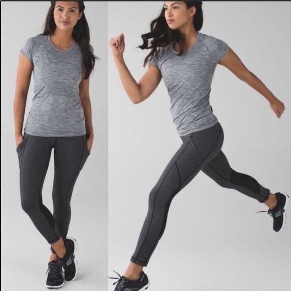 lululemon athletica Pants - NWOT Lululemon Speed Tight Crop Giant Herringbone